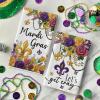 Artoid Mode Florals Iris Get Cary Mardi Gras Kitchen Towels Dish Towels, 18×26 Inch Farmhouse Decoration Cleaning Set of 2
