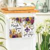 Artoid Mode Florals Iris Get Cary Mardi Gras Kitchen Towels Dish Towels, 18×26 Inch Farmhouse Decoration Cleaning Set of 2