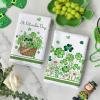 Artoid Mode Flower Basket Clover Shamrock St.Patrick’s Day Kitchen Dish Towels, 18×26 Inch Farmhouse Holiday Decoration Spring Cleaning Set of 2
