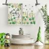Artoid Mode Flower Clover Shamrock St.Patrick’s Day Kitchen Dish Towels, 18×26 Inch Farmhouse Holiday Spring Decoration Cleaning Set of 2