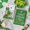 Artoid Mode Gnome Lucky Clover Shamrock St.Patrick’s Day Kitchen Dish Towels, 18×26 Inch Farmhouse Holiday Spring Decoration Cleaning Set of 2