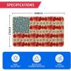 Artoid Mode Horizontal Stripe American Flag Stars Patriotic 4th of July Doormat, Memorial Day Home Decor Switch Rug Door Mat Floor Mat 17×29 Inch