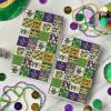 Artoid Mode Iris Donut Mask Lobster Checkered Design Mardi Gras Kitchen Towels Dish Towels, 18×26 Inch Farmhouse Decoration Cleaning Set of 2