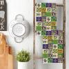Artoid Mode Iris Donut Mask Lobster Checkered Design Mardi Gras Kitchen Towels Dish Towels, 18×26 Inch Farmhouse Decoration Cleaning Set of 2