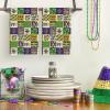 Artoid Mode Iris Donut Mask Lobster Checkered Design Mardi Gras Kitchen Towels Dish Towels, 18×26 Inch Farmhouse Decoration Cleaning Set of 2