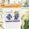 Artoid Mode Iris Florals Colorful Beads Mardi Gras Kitchen Towels Dish Towels, 18×26 Inch Farmhouse Decoration Cleaning Set of 2