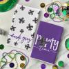 Artoid Mode Iris Perty Cary Mardi Gras Kitchen Towels Dish Towels, 18×26 Inch Farmhouse Decoration Cleaning Set of 4