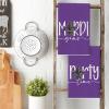 Artoid Mode Iris Perty Cary Mardi Gras Kitchen Towels Dish Towels, 18×26 Inch Farmhouse Decoration Cleaning Set of 4