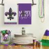 Artoid Mode Iris Perty Cary Mardi Gras Kitchen Towels Dish Towels, 18×26 Inch Farmhouse Decoration Cleaning Set of 4