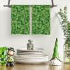 Artoid Mode Light Green Checkered Clover Shamrock St.Patrick’s Day Kitchen Dish Towels, 18×26 Inch Farmhouse Holiday Spring Decoration Cleaning Set of 2
