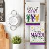 Artoid Mode Lobster Iris Happy Mardi Gras Kitchen Towels Dish Towels, 18×26 Inch Farmhouse Decoration Cleaning Set of 2