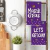 Artoid Mode Love Heart Iris Get Cary Mardi Gras Kitchen Towels Dish Towels, 18×26 Inch Farmhouse Decoration Cleaning Set of 4