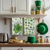 Artoid Mode Lucky Clover Shamrock St.Patrick’s Day Kitchen Dish Towels, 18×26 Inch Farmhouse Holiday Decoration Cleaning Set of 2
