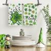 Artoid Mode Lucky Clover Shamrock St.Patrick’s Day Kitchen Dish Towels, 18×26 Inch Farmhouse Holiday Decoration Cleaning Set of 2