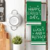Artoid Mode Lucky Shamrock Gnome Happy St. Patrick’s Day Kitchen Towels Dish Towels, 18×26 Inch Seasonal Decoration Hand Towels Set of 4