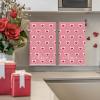 Artoid Mode Pink Candy Floss Love Heart Valentine’s Kitchen Towels Dish Towels, 18×26 Inch Anniversary Wedding Decoration Cleaning Set of 2(Pink)