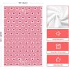 Artoid Mode Pink Candy Floss Love Heart Valentine’s Kitchen Towels Dish Towels, 18×26 Inch Anniversary Wedding Decoration Cleaning Set of 2(Pink)