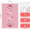 Artoid Mode Pink Cat Paw Print Love Heart Valentine’s Kitchen Towels Dish Towels, 18×26 Inch Anniversary Wedding Decoration Cleaning Set of 2