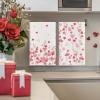 Artoid Mode Pink Love Heart Branch Valentine’s Kitchen Towels Dish Towels, 18×26 Inch Anniversary Wedding Decoration Cleaning Set of 2(Pink)