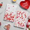 Artoid Mode Pink Love Heart Branch Valentine’s Kitchen Towels Dish Towels, 18×26 Inch Anniversary Wedding Decoration Cleaning Set of 2(Red)