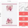 Artoid Mode Pink Love Heart Tree Happy Valentine’s Kitchen Towels Dish Towels, 18×26 Inch Anniversary Wedding Decoration Cleaning Set of 2
