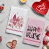 Artoid Mode Pink Love Heart Tree Happy Valentine’s Kitchen Towels Dish Towels, 18×26 Inch Anniversary Wedding Decoration Cleaning Set of 2