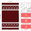 Artoid Mode Red Buffalo Plaid Love Heart Valentine’s Kitchen Towels Dish Towels, 18×26 Inch Wedding Anniversary Decoration Cleaning Set of 2