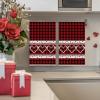 Artoid Mode Red Buffalo Plaid Love Heart Valentine’s Kitchen Towels Dish Towels, 18×26 Inch Wedding Anniversary Decoration Cleaning Set of 2