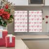 Artoid Mode Red Love Heart Bowknot Valentine’s Kitchen Towels Dish Towels, 18×26 Inch Anniversary Wedding Decoration Cleaning Set of 2(Pink)