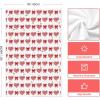 Artoid Mode Red Love Heart Bowknot Valentine’s Kitchen Towels Dish Towels, 18×26 Inch Anniversary Wedding Decoration Cleaning Set of 2(Red)