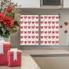 Artoid Mode Red Love Heart Bowknot Valentine’s Kitchen Towels Dish Towels, 18×26 Inch Anniversary Wedding Decoration Cleaning Set of 2(Red)