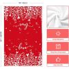 Artoid Mode Red Love Heart Floral Leaves Valentine’s Kitchen Towels Dish Towels, 18×26 Inch Anniversary Wedding Decoration Cleaning Set of 2