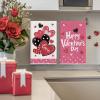Artoid Mode Red Polka Dot Love Heart Valentine’s Kitchen Towels Dish Towels, 18×26 Inch Anniversary Wedding Decoration Cleaning Set of 4(Pink)