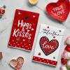 Artoid Mode Red Polka Dot Love Heart Valentine’s Kitchen Towels Dish Towels, 18×26 Inch Anniversary Wedding Decoration Cleaning Set of 4(Red)