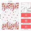 Artoid Mode Red Wildflower Floral Valentine’s Kitchen Towels Dish Towels, 18×26 Inch Anniversary Wedding Decoration Cleaning Set of 2(Red)