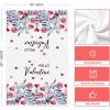 Artoid Mode Rose Floral Love Heart Bird Valentine’s Kitchen Towels Dish Towels, 18×26 Inch Anniversary Wedding Decoration Cleaning Set of 2