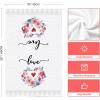 Artoid Mode Rose Floral Love Heart House Bird Valentine’s Kitchen Towels Dish Towels, 18×26 Inch Farmhouse Wedding Decoration Cleaning Set of 4
