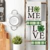 Artoid Mode Shamrock Bottle Home Love St. Patrick’s Day Kitchen Towels Dish Towels, 18×26 Inch Seasonal Decoration Hand Towels Set of 4