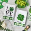 Artoid Mode Shamrock Bottle Home Love St. Patrick’s Day Kitchen Towels Dish Towels, 18×26 Inch Seasonal Decoration Hand Towels Set of 4