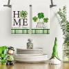 Artoid Mode Shamrock Bottle Home Love St. Patrick’s Day Kitchen Towels Dish Towels, 18×26 Inch Seasonal Decoration Hand Towels Set of 4