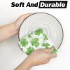 Artoid Mode Shamrock French Stripes Love Motto St. Patrick’s Day Home Kitchen Towels, 18×26 Inch Seasonal Holiday Decoration Hand Towels Set of 4