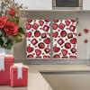 Artoid Mode Strawberry Chocolate Love Heart Valentine’s Kitchen Towels Dish Towels, 18×26 Inch Anniversary Wedding Decoration Cleaning Set of 2