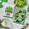 Artoid Mode Vase Clover Shamrock St.Patrick’s Day Kitchen Dish Towels, 18×26 Inch Farmhouse Holiday Decoration Spring Cleaning Set of 2