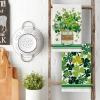 Artoid Mode Vase Clover Shamrock St.Patrick’s Day Kitchen Dish Towels, 18×26 Inch Farmhouse Holiday Decoration Spring Cleaning Set of 2