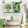 Artoid Mode Vase Clover Shamrock St.Patrick’s Day Kitchen Dish Towels, 18×26 Inch Farmhouse Holiday Decoration Spring Cleaning Set of 2