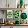Artoid Mode Vase Clover Shamrock St.Patrick’s Day Kitchen Dish Towels, 18×26 Inch Farmhouse Holiday Decoration Spring Cleaning Set of 2