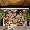 Artoid Mode Welcome American Flag Stars Patriotic 4th of July Doormat, Memorial Day Home Decor Switch Rug Door Mat Floor Mat 17×29 Inch