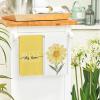 Artoid Mode Yellow Hello Sunshine Daisy Bless This Home Spring Kitchen Towels Dish Towels, 18×26 Inch Seasonal Summer Decoration Hand Towels Set of 4