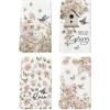 Artoid Mode Bird House Butterfly Floral Hello Spring Kitchen Towels Dish Towels, 18×26 Inch Farmhouse Summer Decoration Cleaning Set of 4