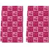 Artoid Mode Checkered Design Cherry Bowknot Valentine’s Kitchen Towels Dish Towels, 18×26 Inch Anniversary Wedding Decoration Cleaning Set of 2